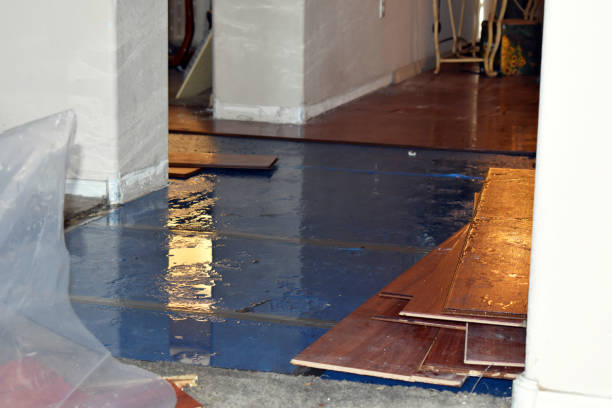 Professional Water Damage Restoration technician working in Fryeburg, ME